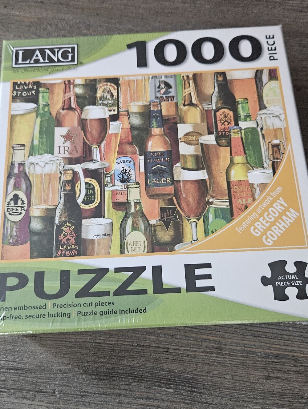 New Sealed Lang 1000 Piece Puzzle Crafted Brew Beers Jig-Saw Puzzle